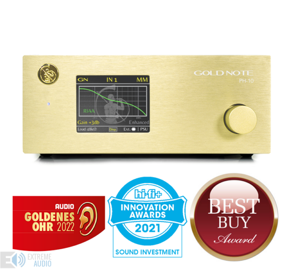 Gold Note PH-10 phono előerősítő, arany