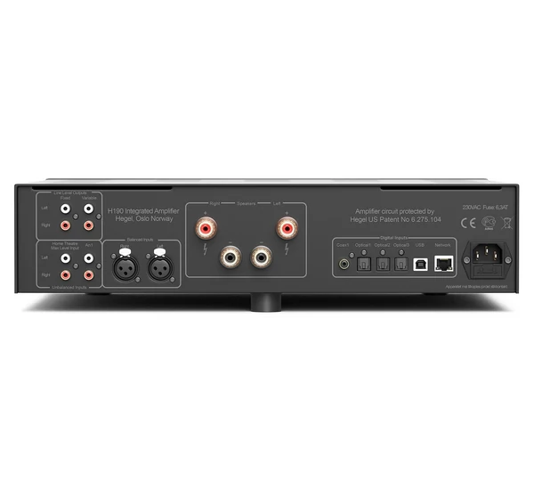 HEGEL H190v hálózatos sztereó integrált erősítő, fekete