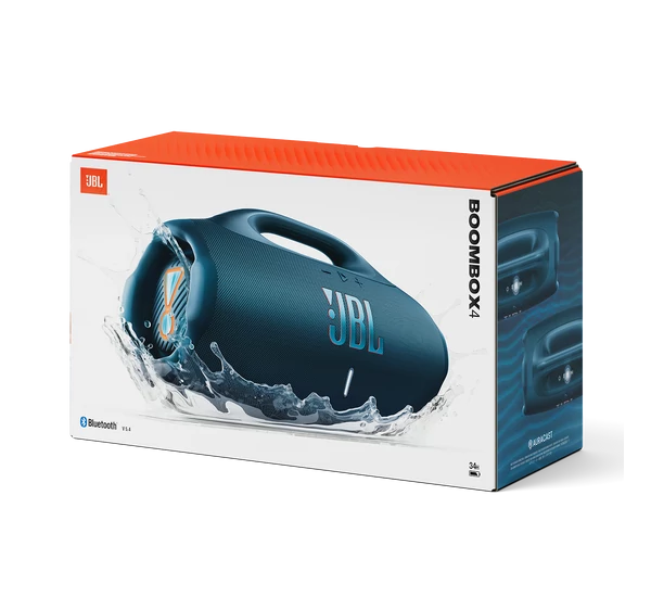 JBL BOOMBOX 4 vízálló hordozható Bluetooth-hangszóró, kék