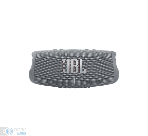 JBL Charge 5 vízálló hordozható Bluetooth hangszóró, szürke (BEMUTATÓ DARAB)