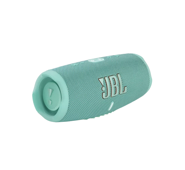JBL Charge 5 vízálló hordozható Bluetooth hangszóró, türkiz (Bemutató darab)