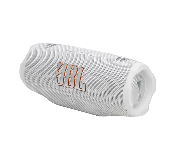 JBL CHARGE 6 vízálló hordozható Bluetooth-hangszóró, fehér