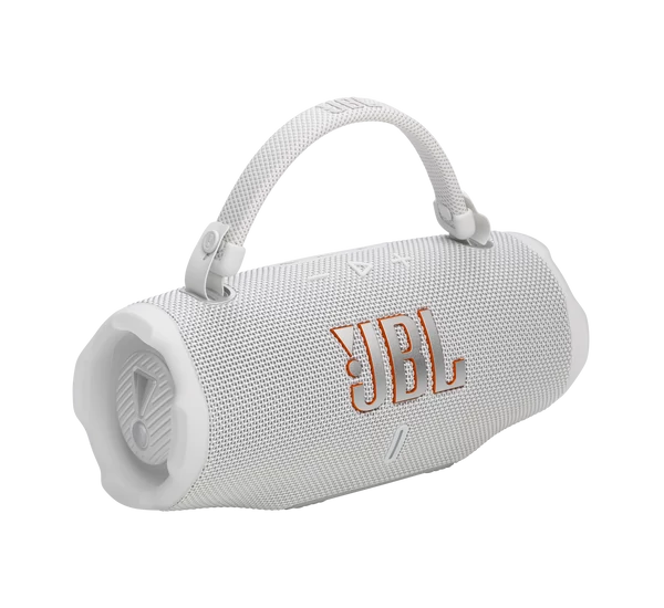 JBL CHARGE 6 vízálló hordozható Bluetooth-hangszóró, fehér