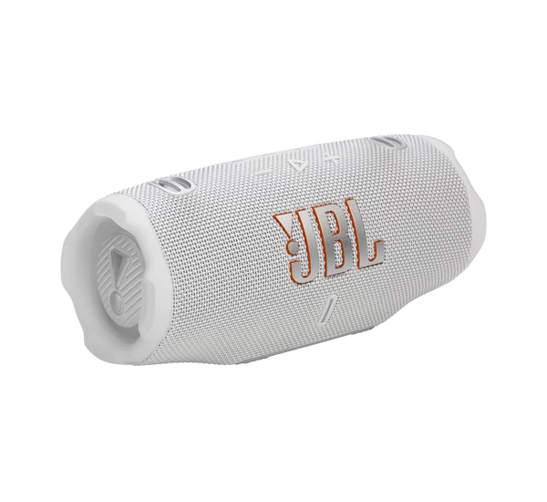 JBL CHARGE 6 vízálló hordozható Bluetooth-hangszóró, fehér