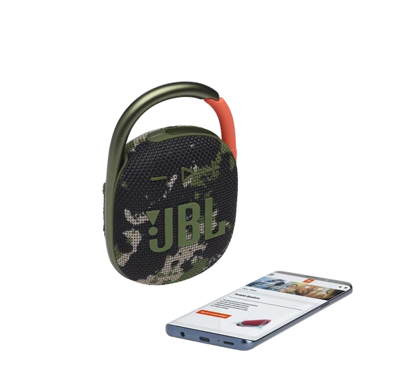 JBL Clip 4 hordozható Bluetooth hangszóró, squad (terepmintás)