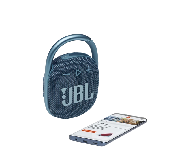 JBL Clip 4 hordozható Bluetooth hangszóró, kék