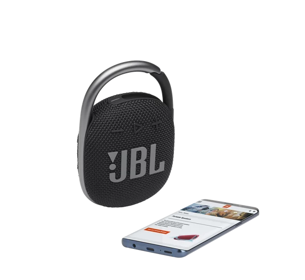 JBL Clip 4 hordozható Bluetooth hangszóró, fekete