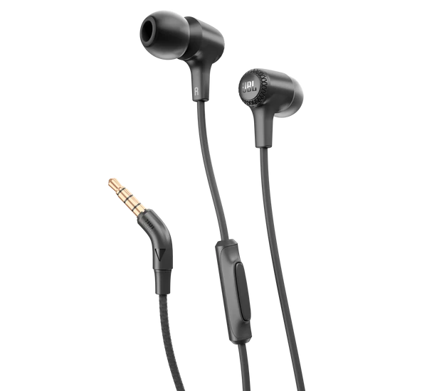 JBL E15 fülhallgató, fekete