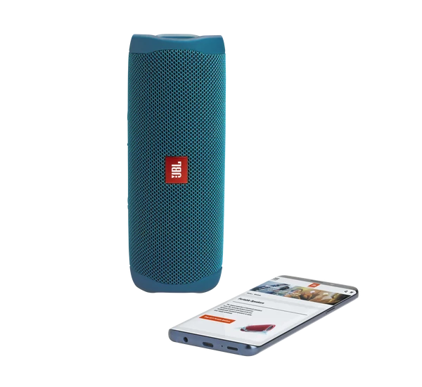 JBL Flip 5 ECO Edition bluetooth hangszóró (Ocean), kék (Bemutató darab)
