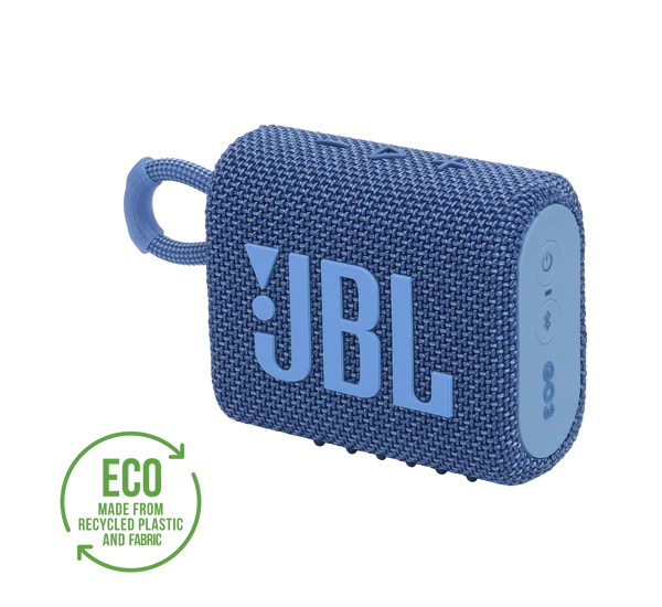 JBL GO 3  ECO hordozható bluetooth hangszóró, kék