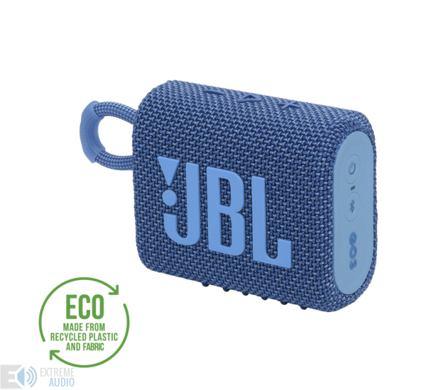 JBL GO 3  ECO hordozható bluetooth hangszóró, kék
