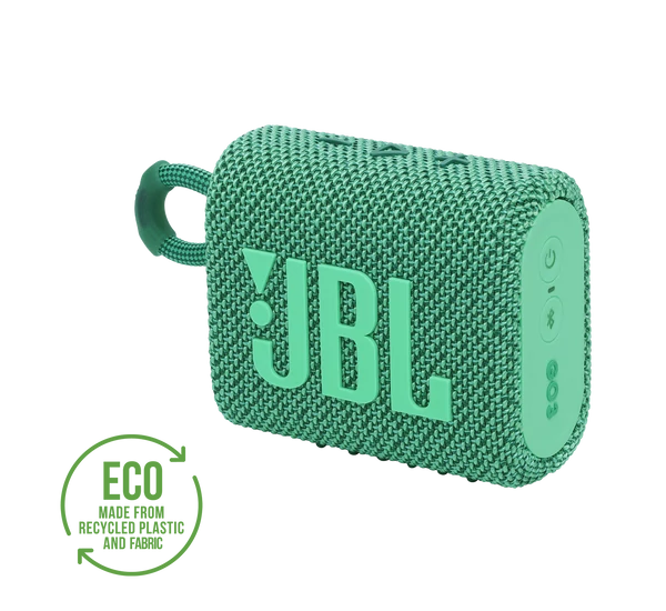 JBL GO 3  ECO hordozható bluetooth hangszóró, zöld