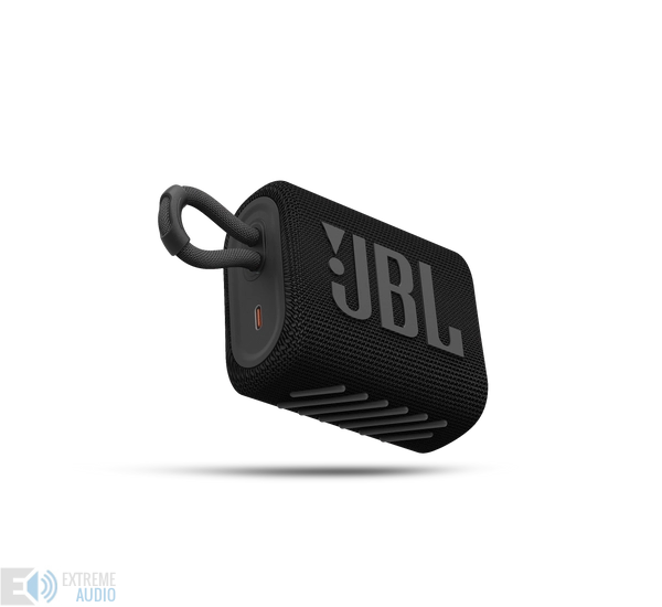 JBL GO 3  hordozható bluetooth hangszóró, fekete (Bemutató darab)