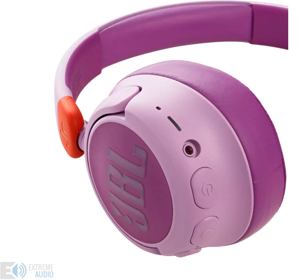 JBL JR460NC bluetooth-os, zajszűrős fejhallgató, pink