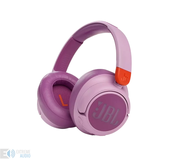 JBL JR460NC bluetooth-os, zajszűrős fejhallgató, pink