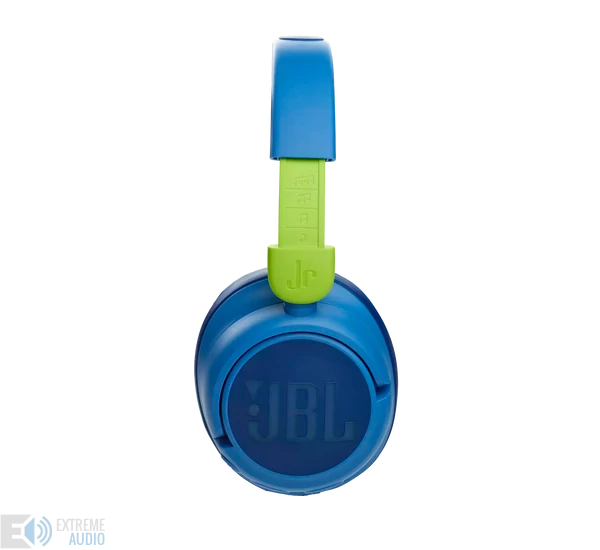 JBL JR460NC bluetooth-os, zajszűrős fejhallgató, kék