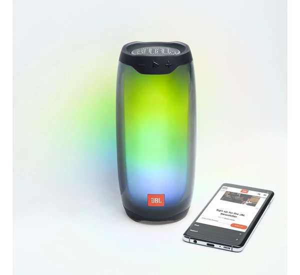 JBL Pulse 4 vízálló, Bluetooth hangszóró, fekete