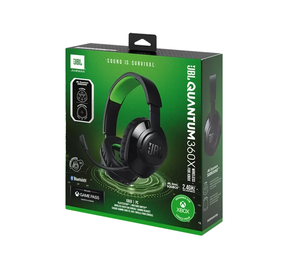 JBL Quantum 360X Gamer Vezeték nélküli fejhallgató Xbox-hoz
