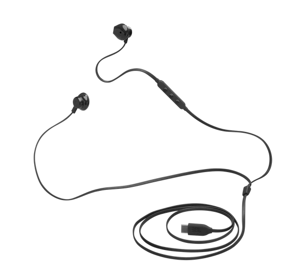 JBL TUNE 305C USB-C vezetékes fülhallgató, fekete