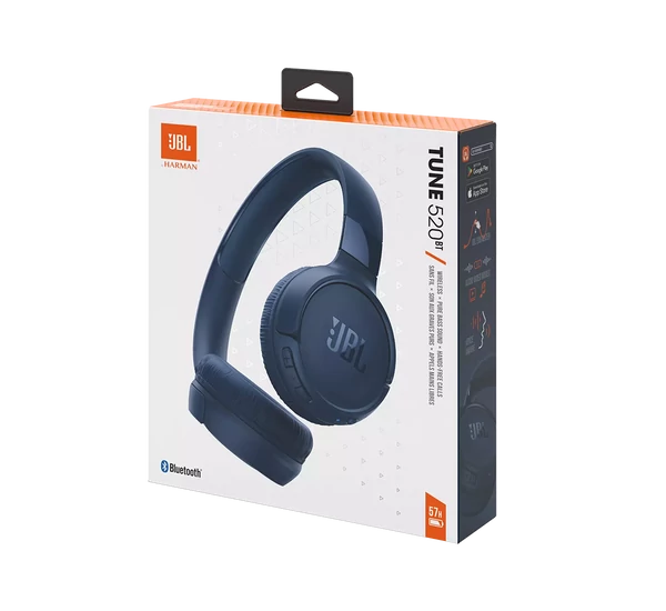 JBL Tune 520BT bluetooth-os fejhallgató, kék