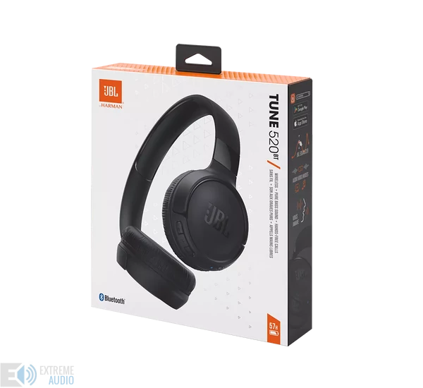 JBL Tune 525BT bluetooth-os fejhallgató, fekete