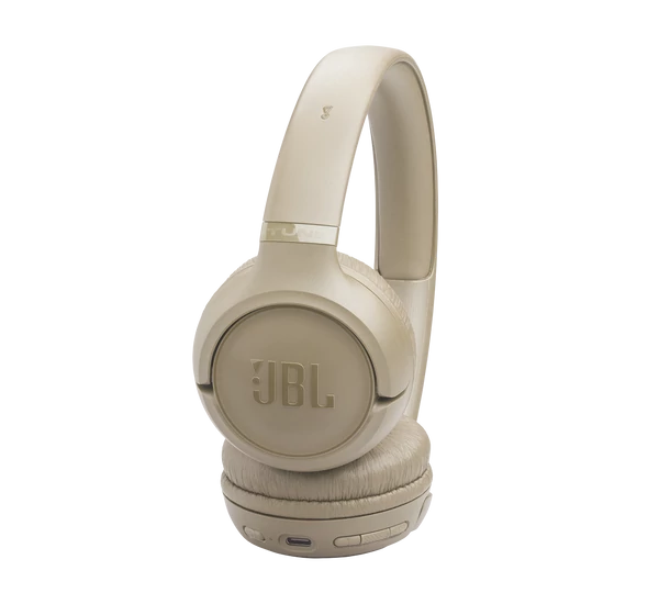 JBL TUNE 530BT Bluetooth-os fejhallgató, bézs