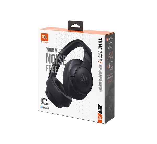 JBL Tune 770NC bluetooth-os, zajszűrős fejhallgató, fekete