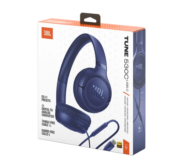 JBL TUNE 530C USB-C fejhallgató, kék