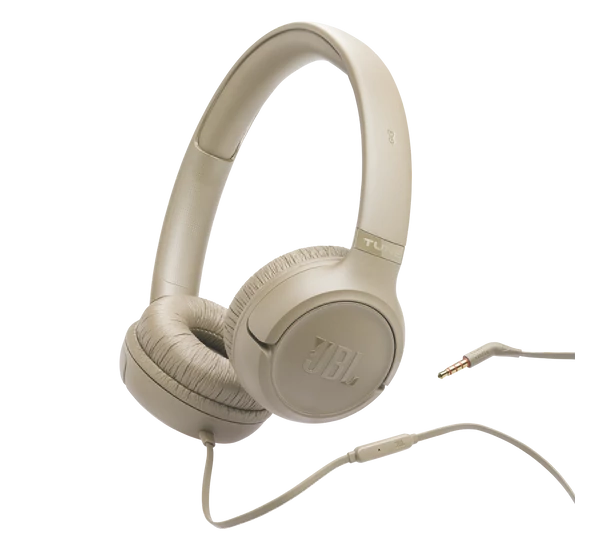 JBL TUNE 530 vezetékes fejhallgató, bézs