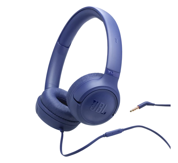 JBL TUNE 530 vezetékes fejhallgató, kék