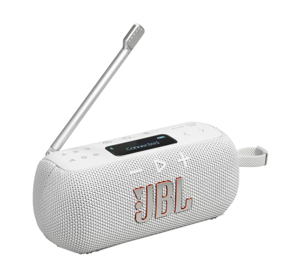 JBL Tuner 3 hordozható Bluetooth hangszóró rádióval, fehér