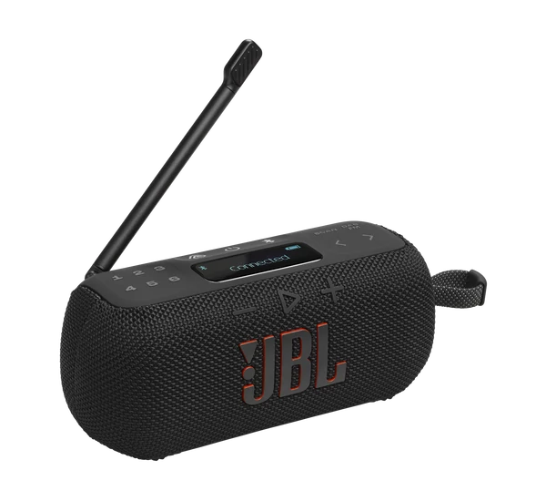 JBL Tuner 3 hordozható Bluetooth hangszóró rádióval, fekete