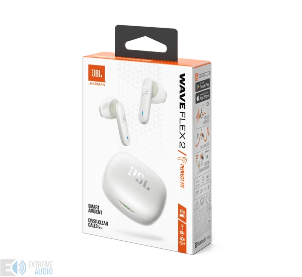 JBL Wave Flex 2 True Wireless fülhallgató, fehér