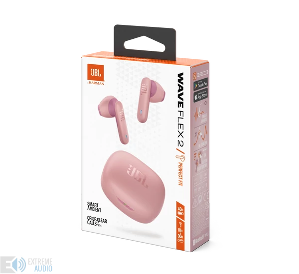 JBL Wave Flex 2 True Wireless fülhallgató, rózsaszín