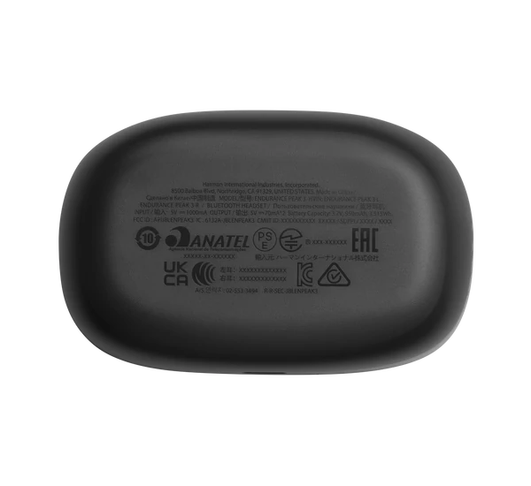 JBL Endurance PEAK 3 True Wireless sport fülhallgató, fekete