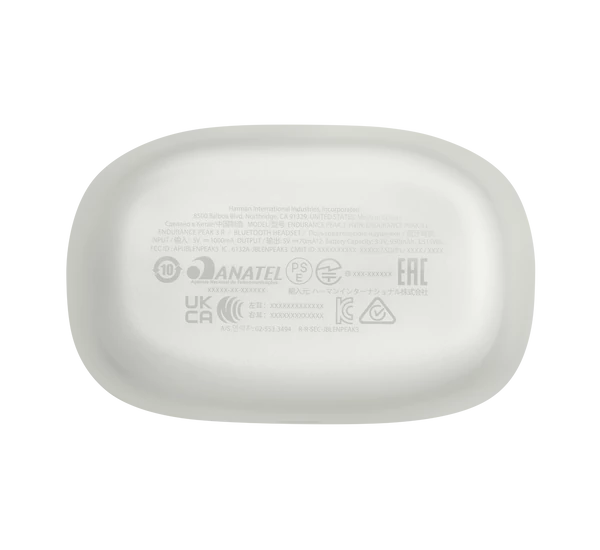 JBL Endurance PEAK 3 True Wireless sport fülhallgató, fehér