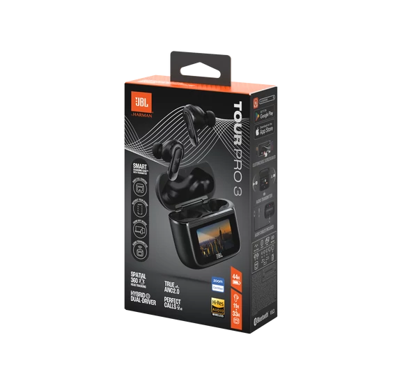 JBL Tour PRO 3 True Wireless fülhallgató, fekete