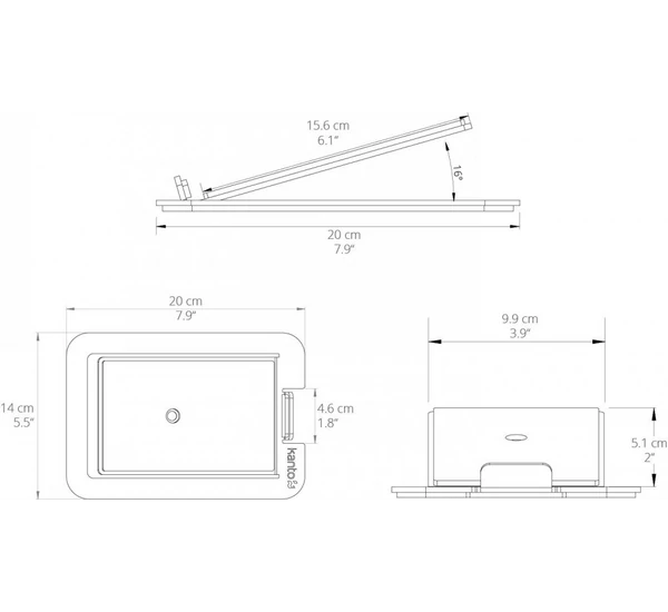 Kanto S4 hangfaltartó, fehér
