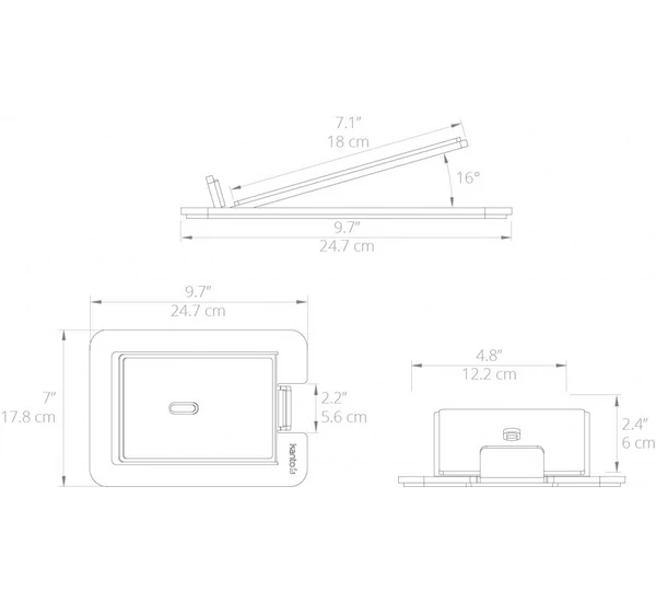 Kanto S6 hangfaltartó, fekete