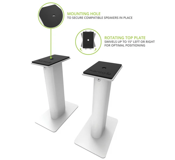 Kanto SP9W asztali hangszóró állvány, fehér