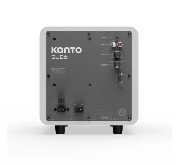 KANTO AUDIO SUB6 aktív mélysugárzó, matt fehér