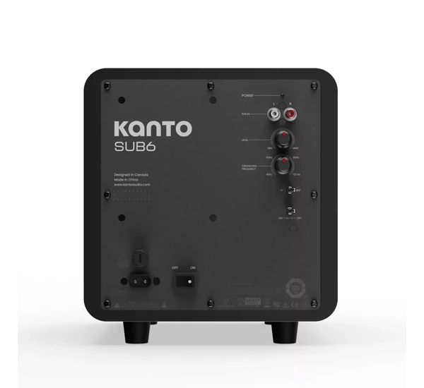 Kanto Audio SUB6 aktív mélysugárzó, matt fekete