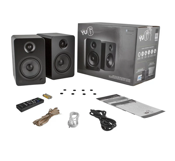 KANTO AUDIO YU6 Aktív Bluetooth hangfal, matt fekete