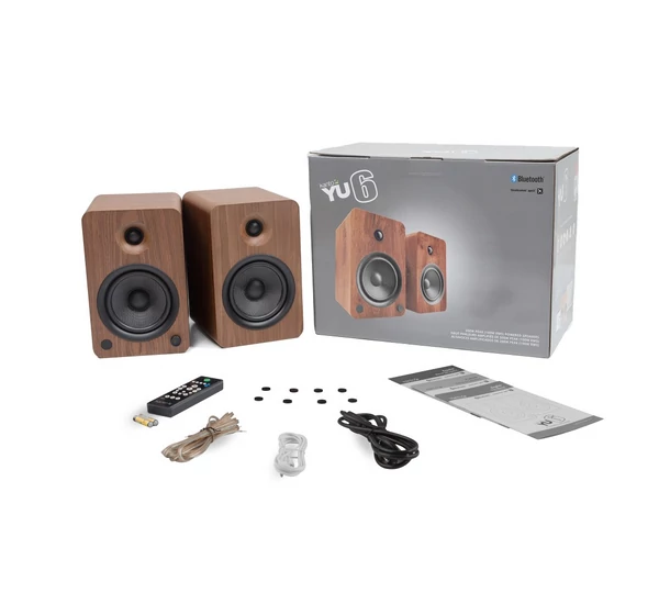 KANTO AUDIO YU6 Aktív Bluetooth hangfal, dió