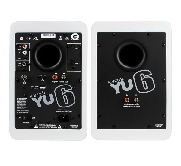 KANTO AUDIO YU6 Aktív Bluetooth hangfal, matt fekete