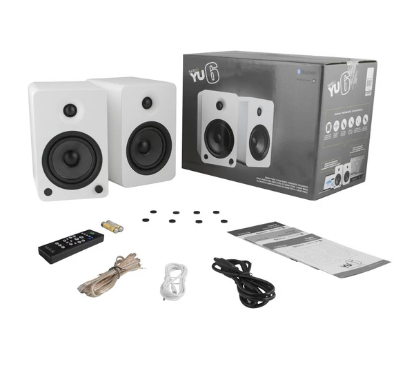 Kanto Audio YU6 Aktív Bluetooth hangfal, matt fehér