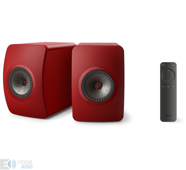 KEF LS50 Wireless II polcsugárzó pár, piros