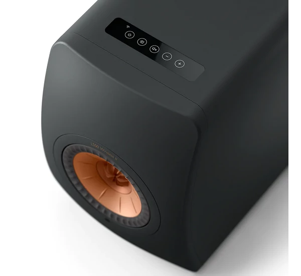 KEF LS50 Wireless II polcsugárzó pár, fekete