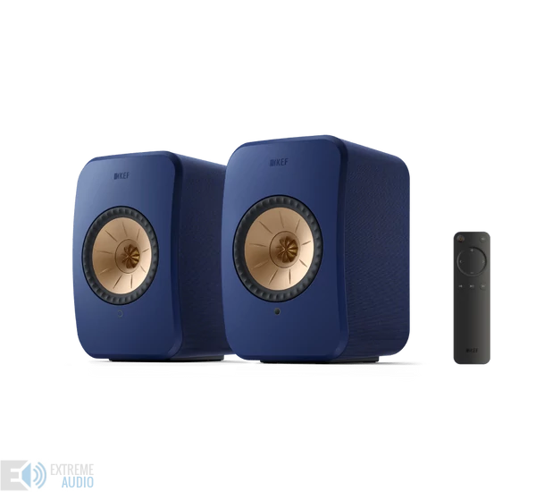 KEF LSX II Wireless polcsugárzó pár (Cobalt Blue), kék