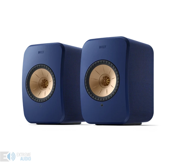 KEF LSX II Wireless polcsugárzó pár (Cobalt Blue), kék